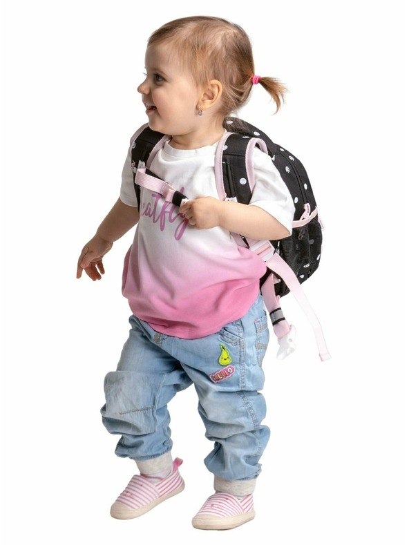 Meatfly Meatfly Levi hátizsák Black Dots 10 L | Fekete | Térfogat 10 L