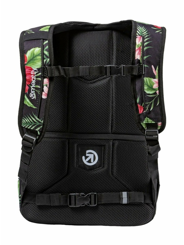 Meatfly Meatfly Exile hátizsák Tropical Black 24 L | Fekete | Térfogat 24 L