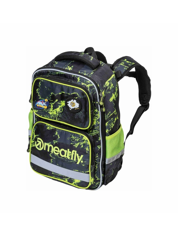 Meatfly Meatfly iskolai hátizsák Max Lime Moha