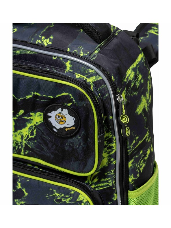 Meatfly Meatfly iskolai hátizsák Max Lime Moha