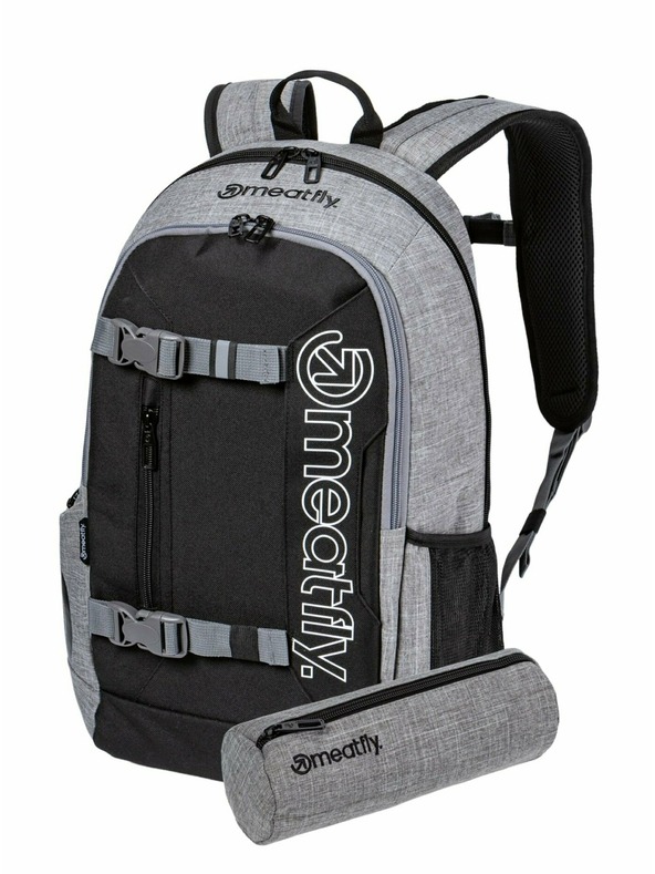 Meatfly Meatfly Basejumper hátizsák Grey Heather / Black 22 L | Fekete | Térfogat 22 L