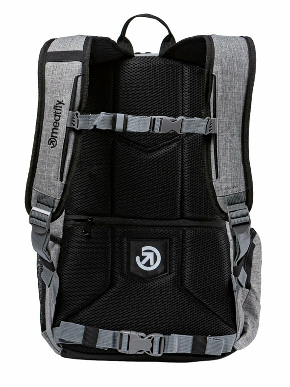 Meatfly Meatfly Basejumper hátizsák Grey Heather / Black 22 L | Fekete | Térfogat 22 L