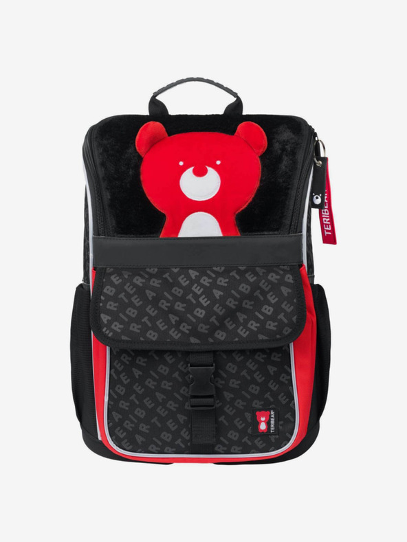 BAAGL  Fekete iskolatáska zippy teribear Baagl