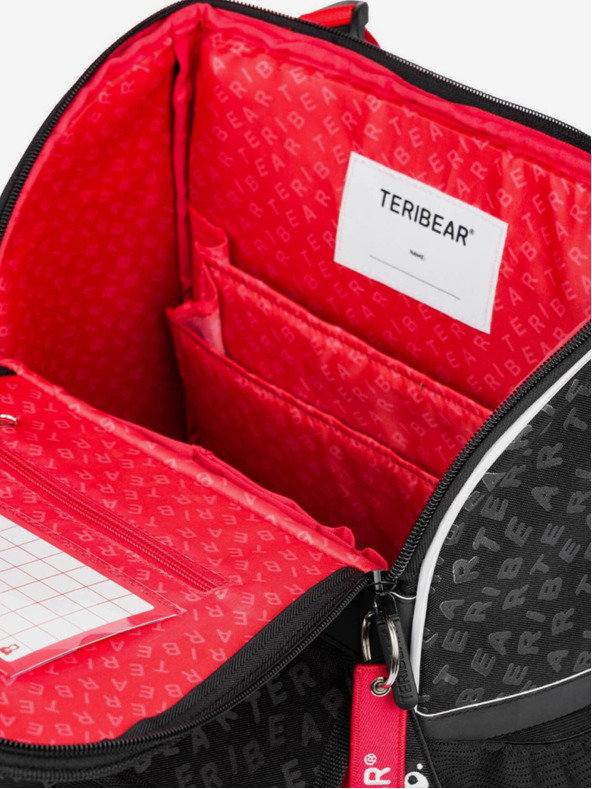 BAAGL  Fekete iskolatáska zippy teribear Baagl