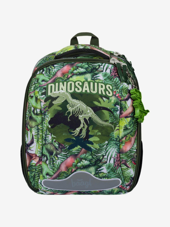 BAAGL  Zöld iskolatáska shelly dinoszauruszok Baagl