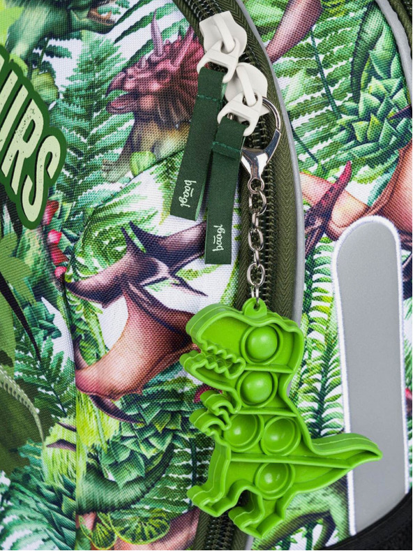 BAAGL  Zöld iskolatáska shelly dinoszauruszok Baagl