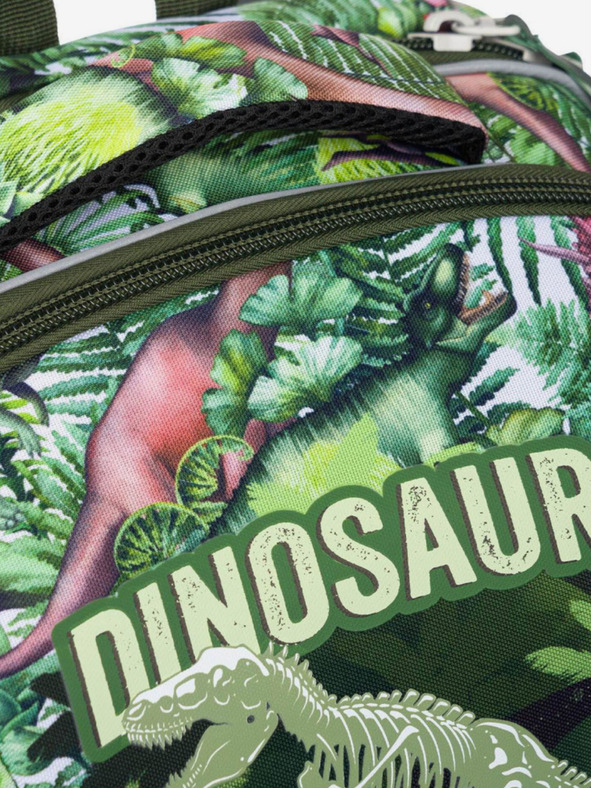 BAAGL  Zöld iskolatáska shelly dinoszauruszok Baagl