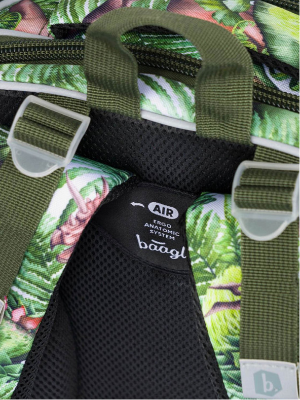 BAAGL  Zöld iskolatáska shelly dinoszauruszok Baagl