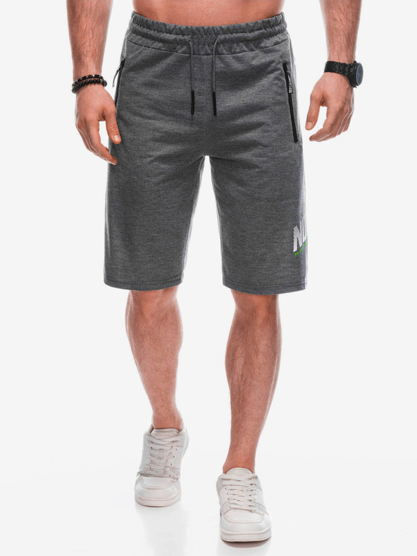 Edoti W férfi rövid melegítőnadrág - grafitszürke EDOTI