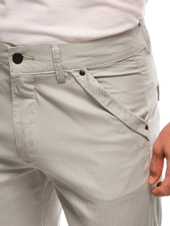 Edoti EDOTI Férfi rövid chino rövidnadrág, bézs színű