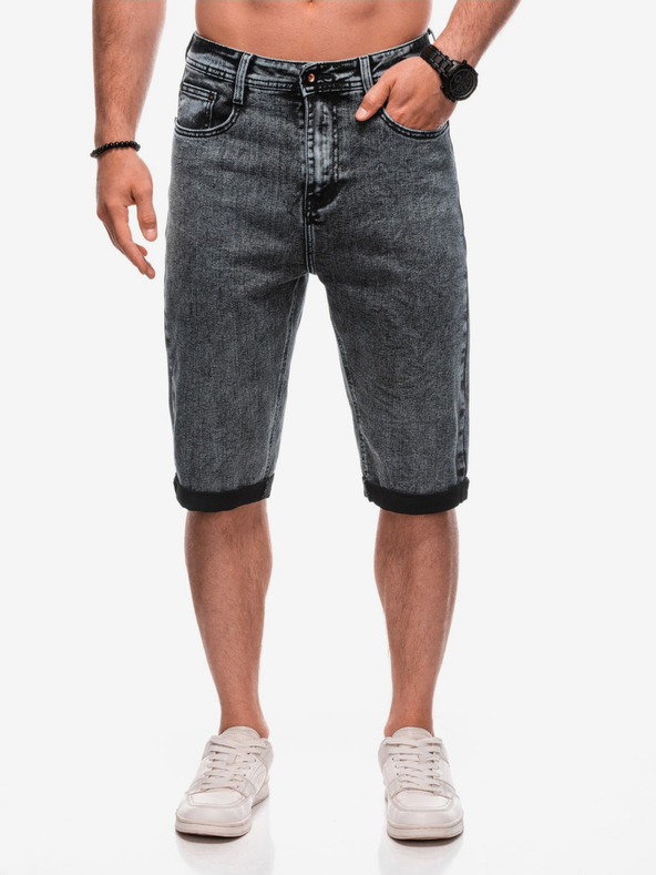 Edoti Férfi farmer rövidnadrág W - fekete EDOTI