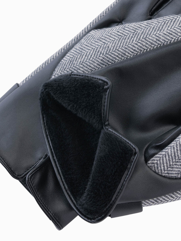 Ombre Clothing Férfi elegáns gyapjúkeverék kesztyű Ombre Ruházat