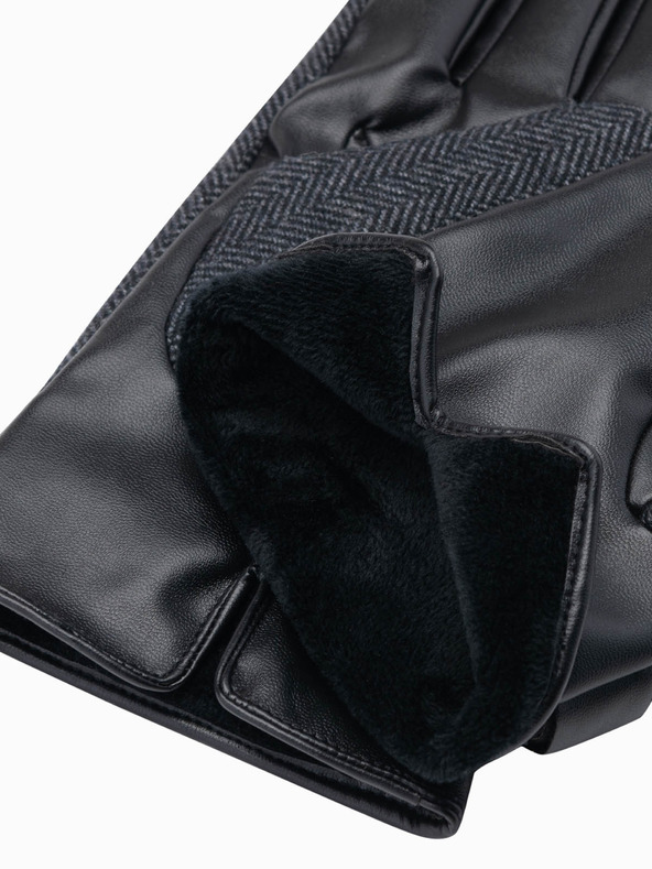 Ombre Clothing Férfi elegáns gyapjúkeverék kesztyű Ombre Ruházat