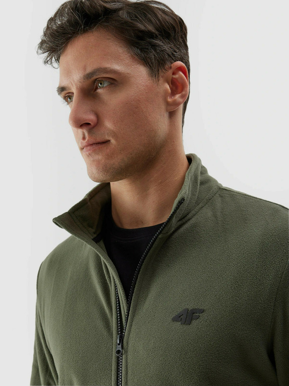 4F Férfi normál fleece kapucnis pulóver állógallérral 4F