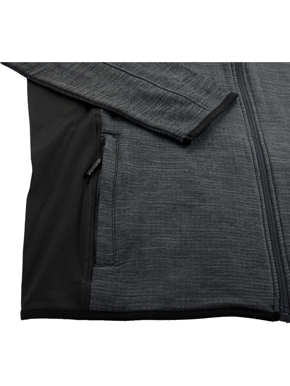 ALPINE PRO Férfi gyorsszárító kapucnis pulóver cool dry ALPINE PRO IRWES fekete