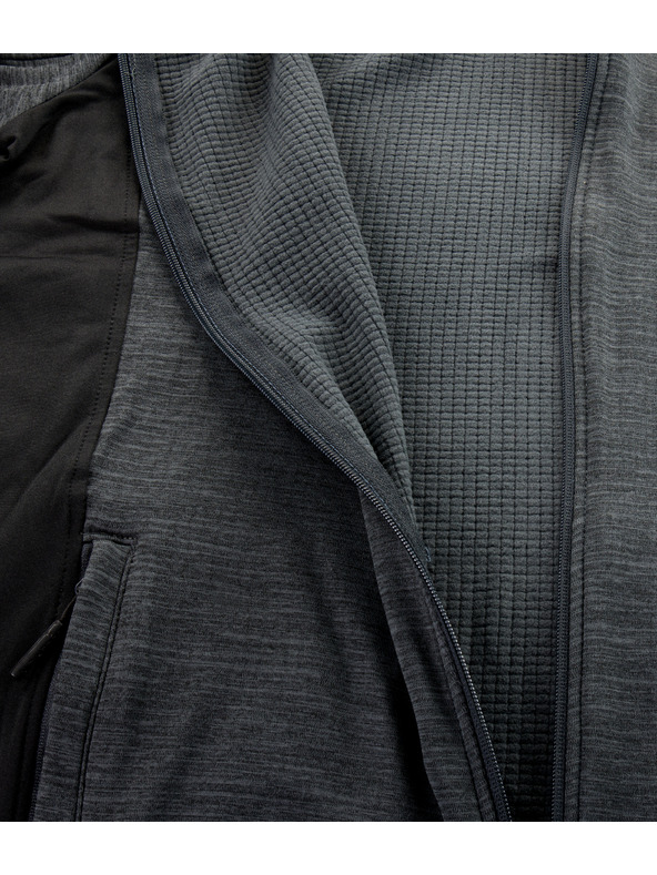 ALPINE PRO Férfi gyorsszárító kapucnis pulóver cool dry ALPINE PRO IRWES fekete