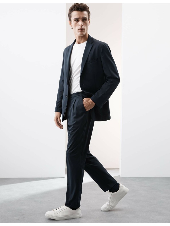 Marks & Spencer Utazásra alkalmas öltönynadrág Marks & Spencer tengerészkék