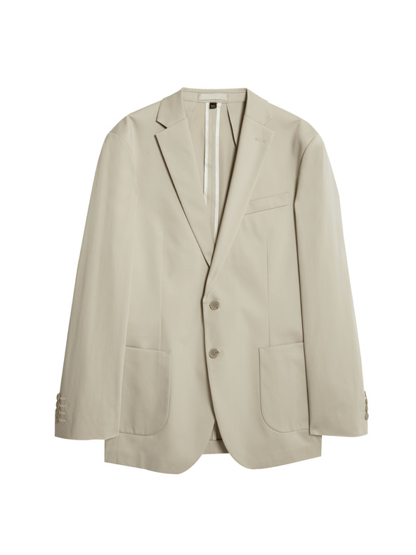 Marks & Spencer Marks & Spencer bézs színű, magas pamutszövetből készült, enyhén szabott blézer