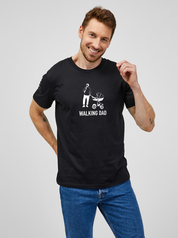 ZOOT.Original Férfi fekete ZOOT.Original sétáló apa póló