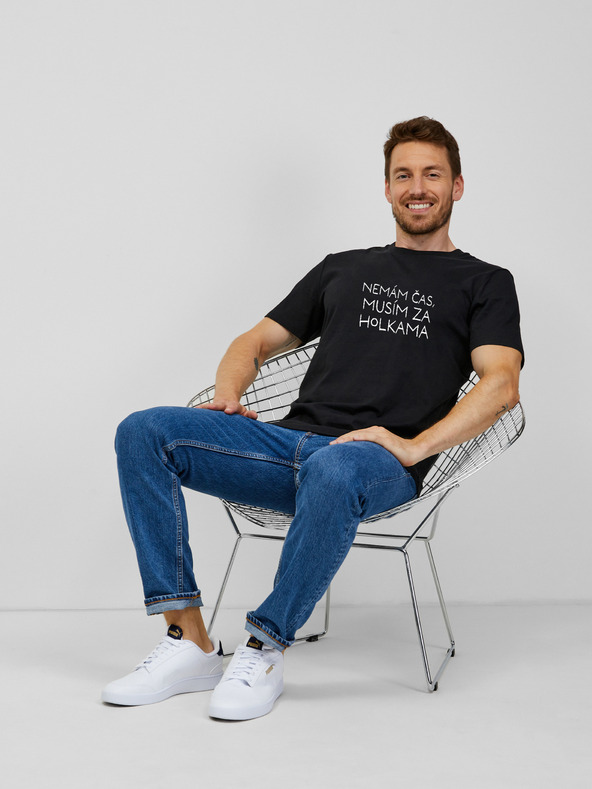 ZOOT.Original Fekete férfi póló Zoot.Original Nincs időm, látnom kell a lányaimat