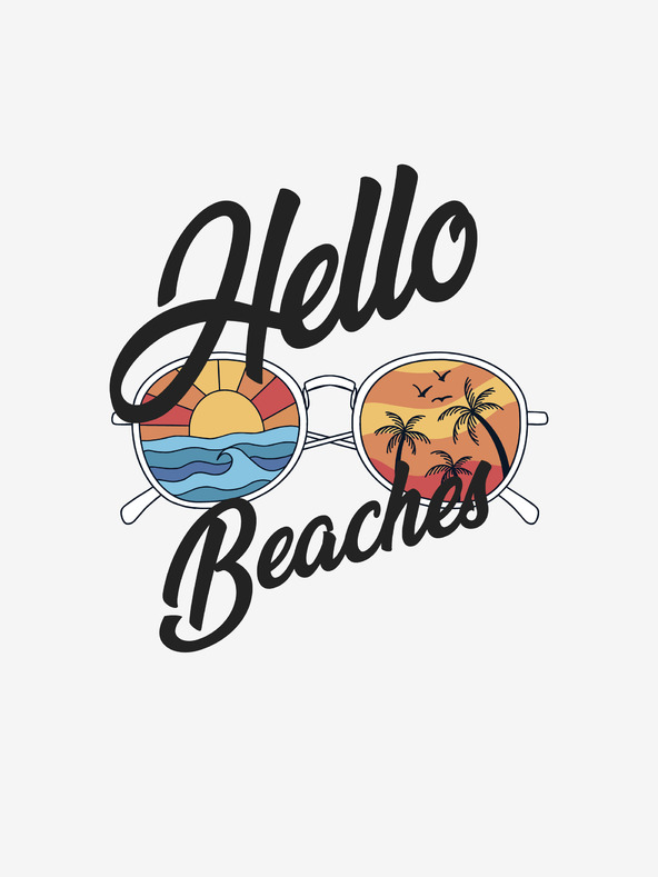 ZOOT.Original Fehér férfi ZOOT.Original Hello beaches póló ZOOT.Original Hello beach póló