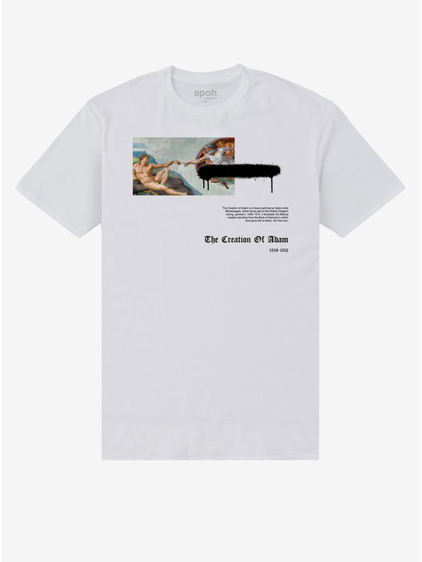 ZOOT.Fan Fehér póló apoh London apoh Michelangelo Első ember