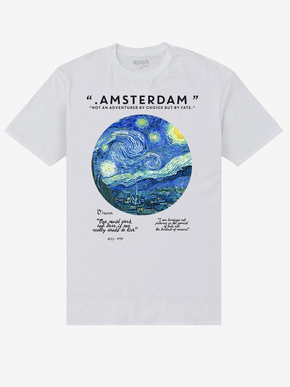 ZOOT.Fan Fehér póló apoh London apoh Van Gogh Amsterdam