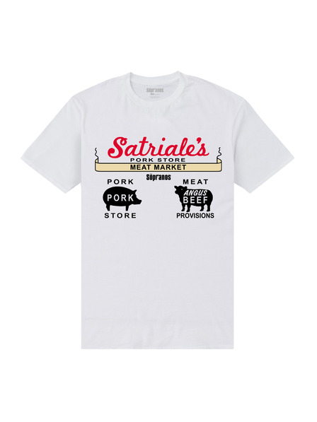 ZOOT.Fan Fehér HBO The Sopranos Satriales póló Fehér HBO The Sopranos Satriales póló