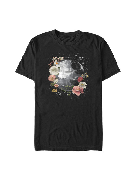 ZOOT.Fan Fekete póló Star Wars FLORAL DEATH STAR