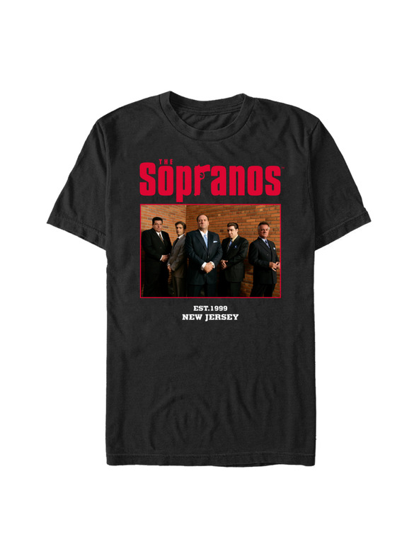 ZOOT.Fan Fekete póló HBO The Sopranos szereplőgárda