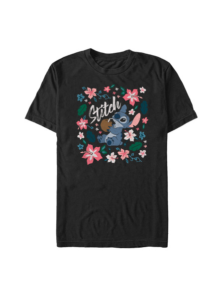 ZOOT.Fan Fekete póló Disney TROPICAL STITCH