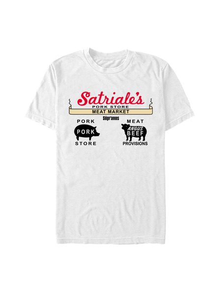 ZOOT.Fan Fehér HBO The Sopranos Satriales póló Fehér HBO The Sopranos Satriales póló