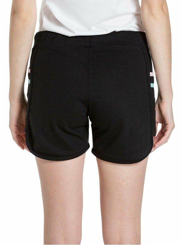 Meatfly Meatfly fekete melegítő rövidnadrág női | Fekete | Méret