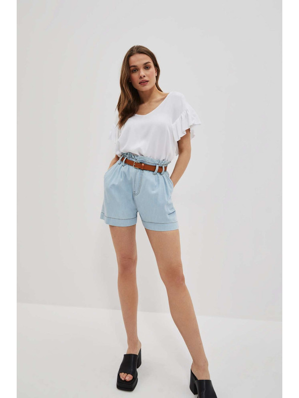 Moodo Világoskék női farmer rövidnadrág Moodo