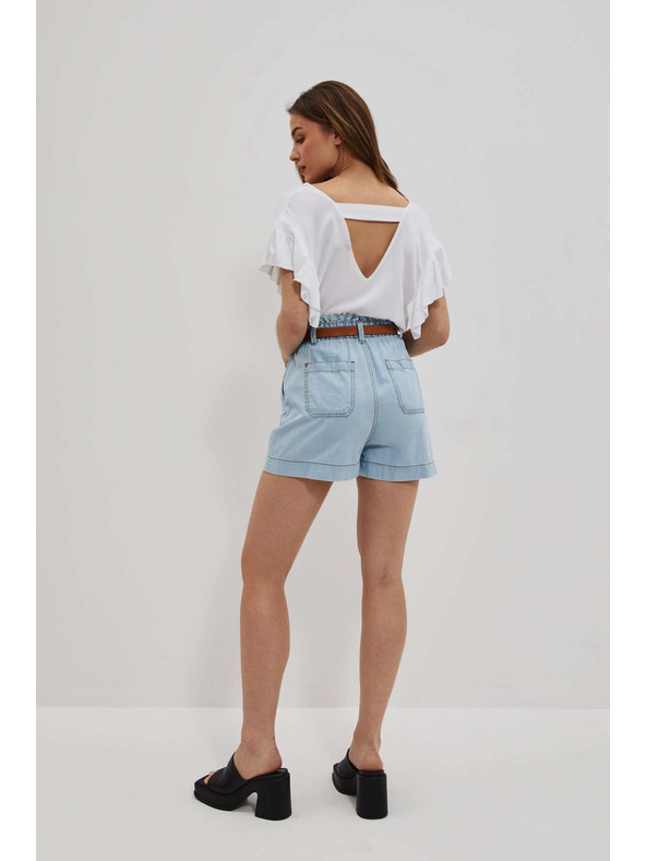 Moodo Világoskék női farmer rövidnadrág Moodo