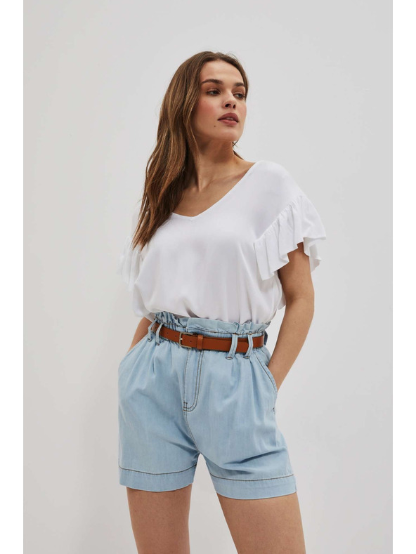 Moodo Világoskék női farmer rövidnadrág Moodo