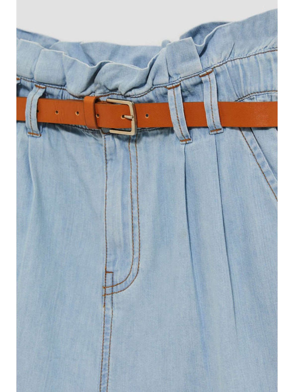 Moodo Világoskék női farmer rövidnadrág Moodo