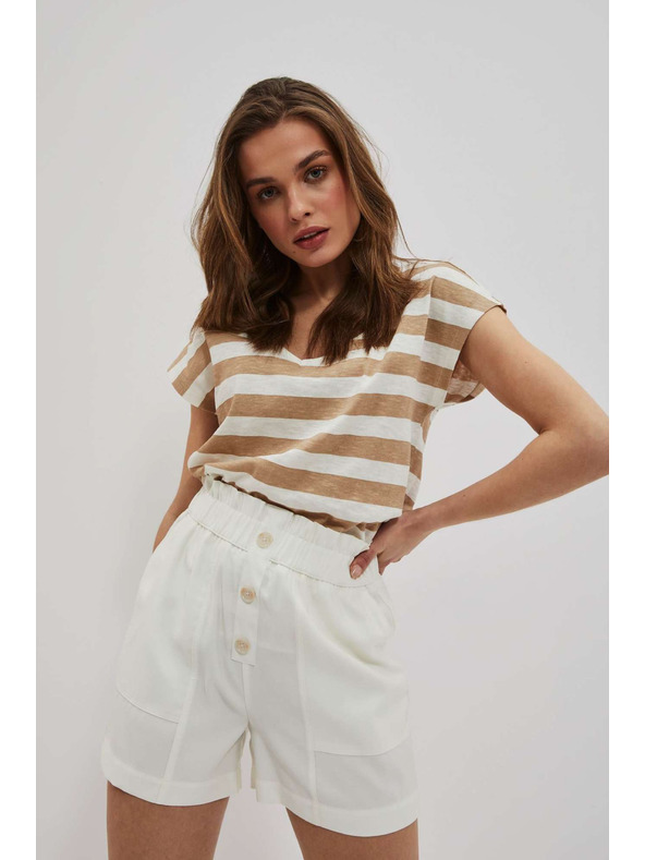 Moodo Fehér női rövidnadrág Moodo