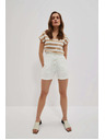Moodo Fehér női rövidnadrág Moodo