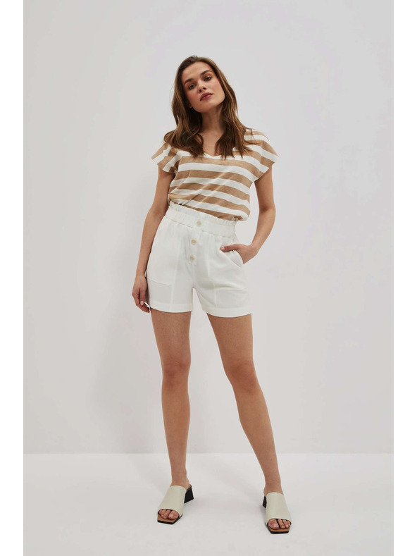 Moodo Fehér női rövidnadrág Moodo
