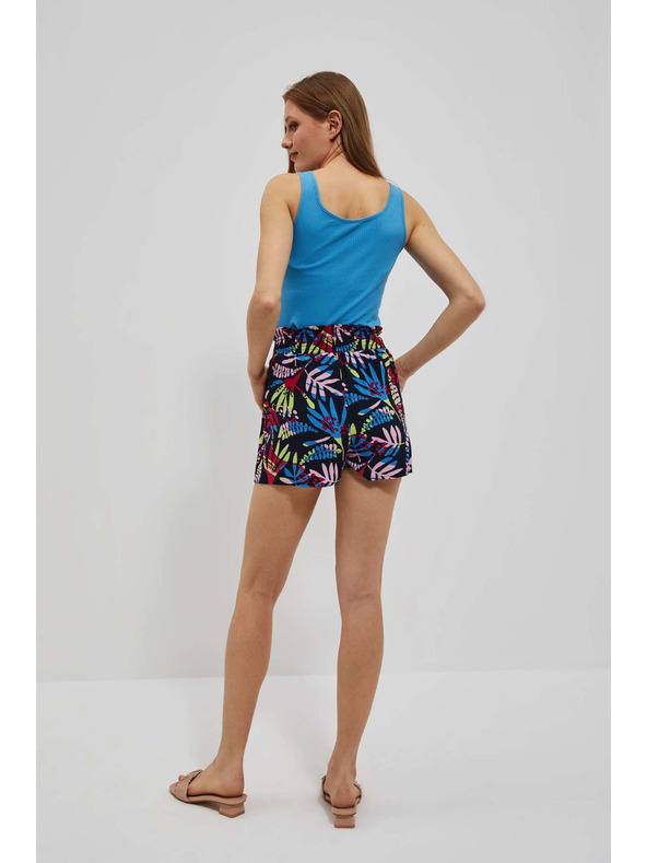 Moodo Sötétkék női mintás rövidnadrág Moodo