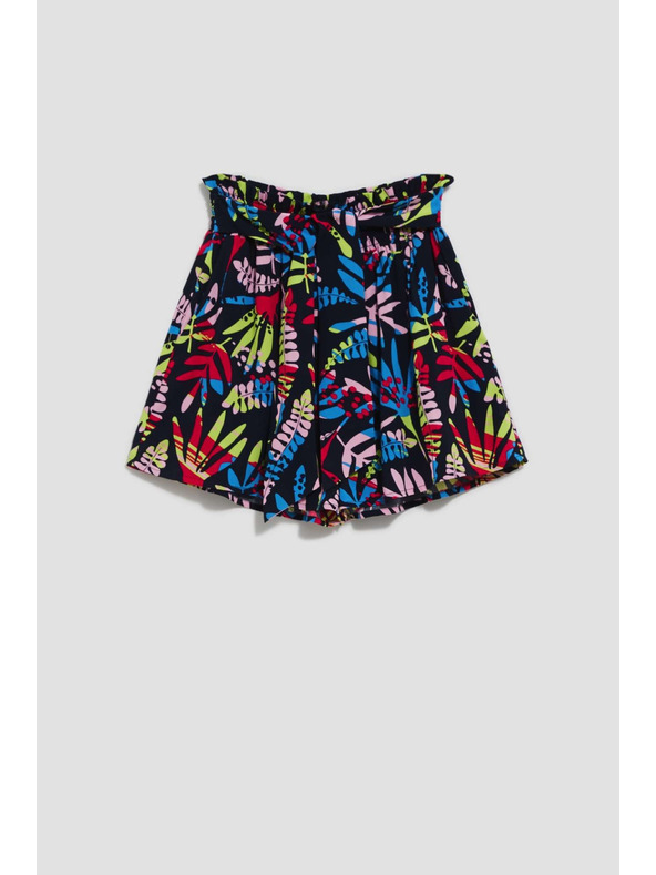 Moodo Sötétkék női mintás rövidnadrág Moodo