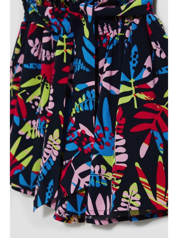 Moodo Sötétkék női mintás rövidnadrág Moodo