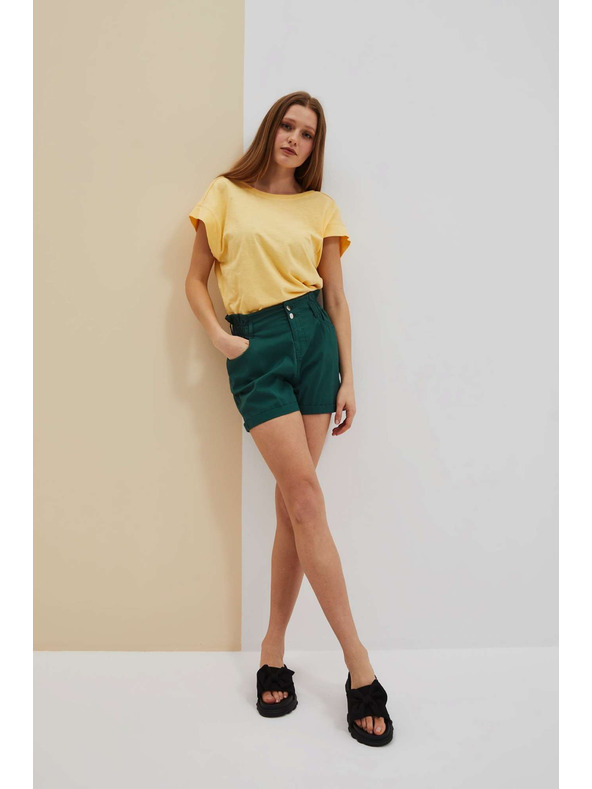 Moodo Sötétzöld női rövidnadrág Moodo