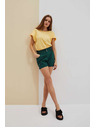 Moodo Sötétzöld női rövidnadrág Moodo