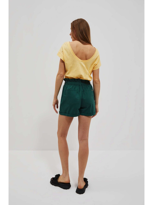 Moodo Sötétzöld női rövidnadrág Moodo