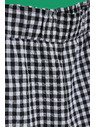 Moodo Fehér és fekete női kockás rövidnadrág Moodo