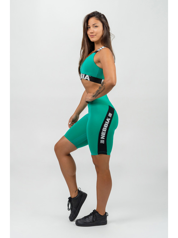 Nebbia Magas derekú kerékpáros rövidnadrág ICONIC 238 XS,zöld