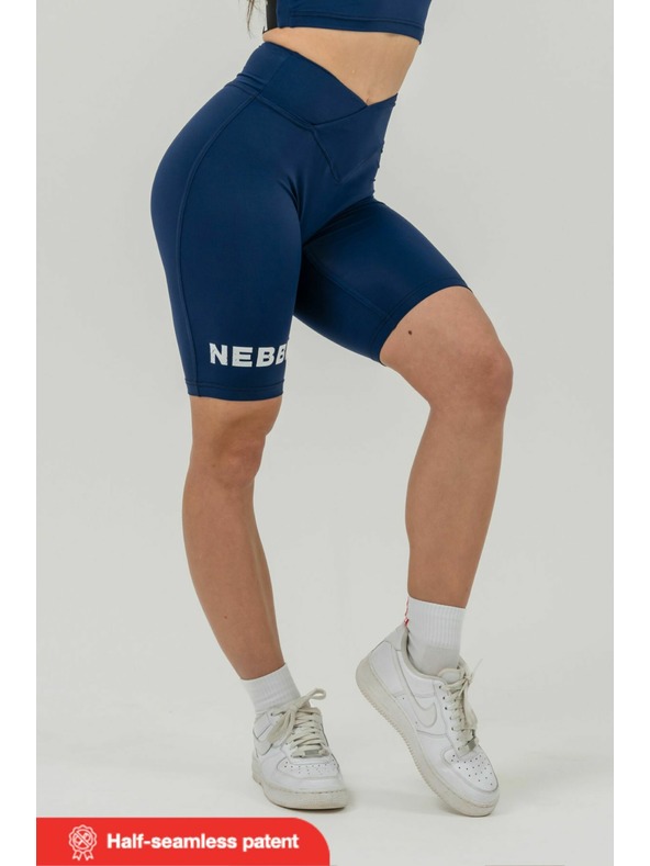 Nebbia Magas derekú leggings rövidnadrág 9" SNATCHED 614 XS, sötétkék