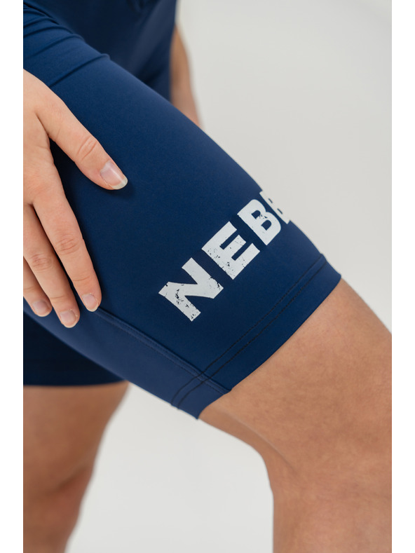 Nebbia Magas derekú leggings rövidnadrág 9" SNATCHED 614 XS, sötétkék